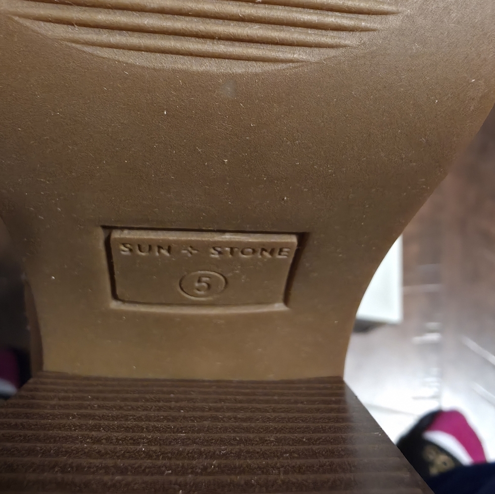 Sun + Stone Tan Heeled Boots - Picture 4 of 8